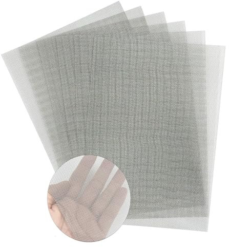 YAGJIA 6 unidades de malla fina, mosquitera de metal, acero inoxidable 304, malla de alambre para protección contra insectos, ratones, rejilla de ventilación, red de filtro, 30 cm x 21 cm (20 mallas)