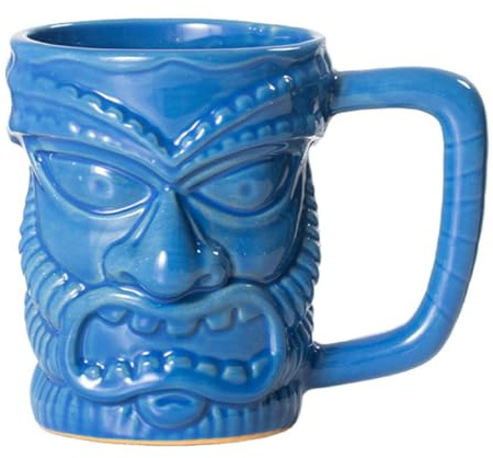 EdirFtra Hawaiian Party Cocktail Cup, Keramik Kaffemuggar, Nyhet Keramisk Hawaiian Tema Cup, 385 ml ölmuggar för cocktails och Luau-fester,A
