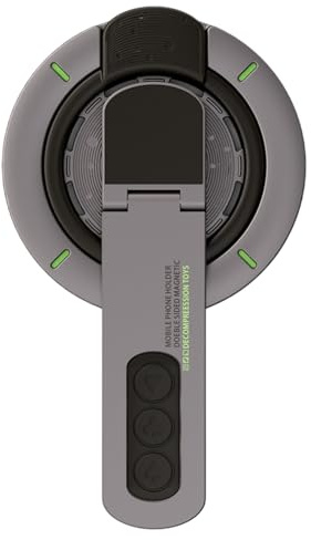 Magnetisk mobiltelefonring – justerbart metallhandtagshållare, 360 graders vridbart stativ | tillbehör för smartphones, surfplattor, gym, resor, bil, kontor