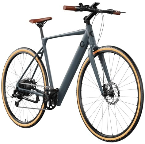 Cecotec Vélo Électrique Urbain Sprint Silver 28. Autonomie 70km, Batterie 360Wh, Double Frein à Disque Hydraulique, Dérailleur Shimano Altus 8 Vitesses, Écran LCD avec Contrôle d'Assistance