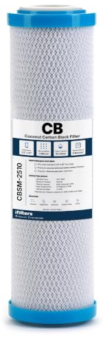 iFilters 0.5 Micron 2.5 x 10 Carbon Block Under Sink Water Filter