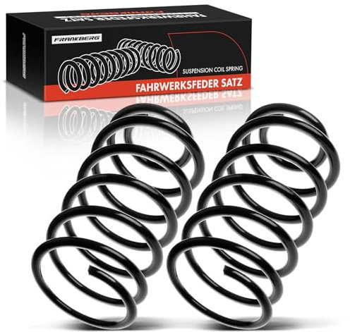 Frankberg 2x Federn Fahrwerksfeder Vorne Kompatibel mit A3 1996-2003 Polo 1994-2003 Lupo 1998-2005 Golf IV P,a,s,s,a,t Arosa Leon 1988-2006 Replace# 1J0411105AA