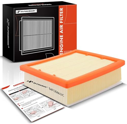 A-Premium Engine Air Filter Compatible with Fiat 500X & Jeep Compass, Renegade & Ram ProMaster City, 2015-2022, 1.4L 2.4L, Flexible Panel, Replace# 68247339AA