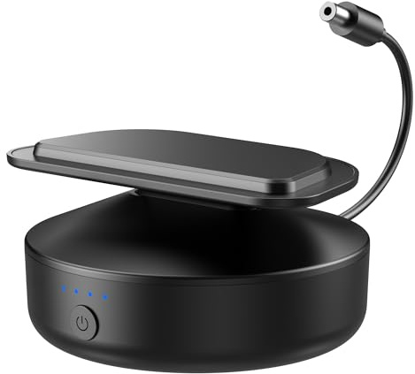 PlusAcc Batterie Akku für Show 8 (3. Gen., 2023) - Tragbarer Akkustation Verstellbarer Halterung für iPhone 8 Schwarz (SHΟW 8 Nicht Enthalten)