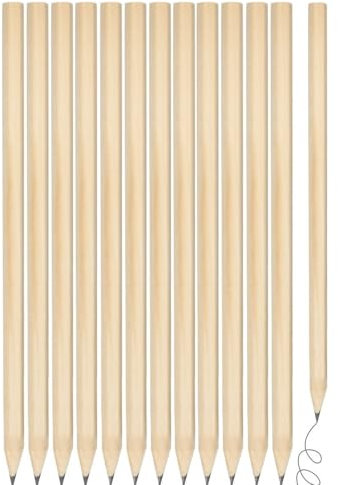 SLTAXAR 60 Stück Bleistift HB Holz Holzbleistifte Natur Bleistift Naturholz Bleistifte aus Holz Holzbleistift Graphitstifte HB Bleistift Set für Schüler Büro Schulmaterial Schreiben(17.7cm*0.7cm)