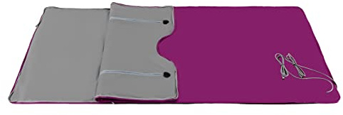 HuKaiL EU Couverture de sauna infrarouge 35-80 ℃ 2 zones pour la maison avec réglage de la température par zones et minuterie, mini couverture de sauna infrarouge portable pour la transpiration, la