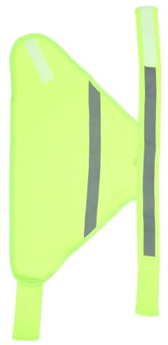 SHINEOFI Chaleco Reflectante de Seguridad Transpirable y Ligero Alta Visibilidad Amarillo Material de Poliéster Resistente para Perros para Pasear y Correr