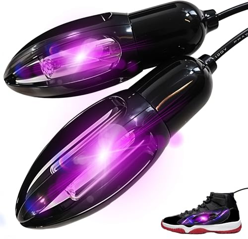UV Shoe Sanitizer Dryer - Ultraviolet Light Shoe Deodorizer & Dryer - 10W Electric Cleaner to Eliminate Odor for Sneaker Shoes Boots