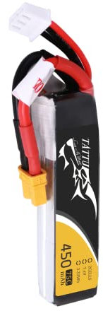 Tattu 2S Lipo Akku 7,4V 450mAh 75C Soft Case Lipo Akku mit XT30 Stecker für Micro FPV Racing Drone