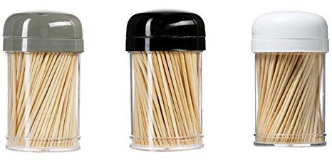 900 x Zahnstocher aus Holz, Cocktail-Spender in einer Spenderbox, Zahnstocher aus Holz, 6,5 cm