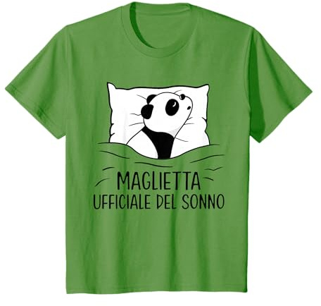 Panda Camicia da Notte Dormire Pigiama Maglietta