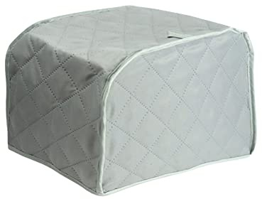 VOANZO 2 skivor brödrost dammskydd för kök brödrost damm fingeravtrycksskydd tvättbar (29 x 20 x 20 cm grå)