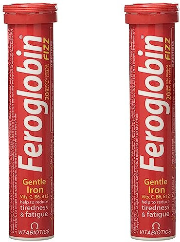 Feroglobin Fizz, Effervescent Iron Tablets Vitabiotics (Pack of 2)
