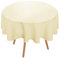 Deconovo Tischwäsche Tischtuch Tischdecke Wasserabweisend Tischwäsche Lotuseffekt Tischtücher Tischdeko, Rund, 160cm, Beige, 1 Stück