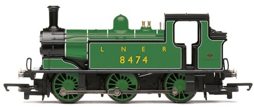 Hornby Steam Train - R30378 RailRoad LNER, Class J83, 0-6-0T, 8474 - Era 3 00 Gauge Locomotives for Train Set, Engine Models for Adults - 1:76 Scale Model Gift, Green