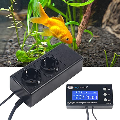 SABUIDDS Thermostat numérique LED - Contrôleur de température - Module avec capteur NTC - Plage de -10 à 60 °C - Régulateur de température pour aquarium, serre, terrarium, reptiles