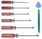 Fongmore Tri-Wing-Schraubendreher-Set, Y-Typ, 1,5 mm, 2,0 mm, 3 mm, 4 mm, 5 mm, 6 mm, Tri-Point-Schraubendreher-Set, Präzision mit magnetischem multifunktionalem Handwerkzeug, 6 Stück