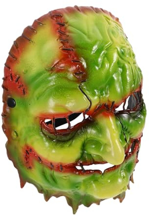 Ipetboom Realistisk EVA Häxmask Halloween Skräckmask Läskig Karnevalsmask Cosplay Kostymaccessoar för Spökrulle Rollspel Festival