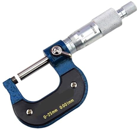 Micrometro esterno Micron 0-25mm 0,001mm Micrometro for spessore carta di calibrazione Letture facili