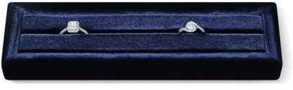Ring Earrings Display Tray Velvet Ring Roll Slot Storage Earring Holder
