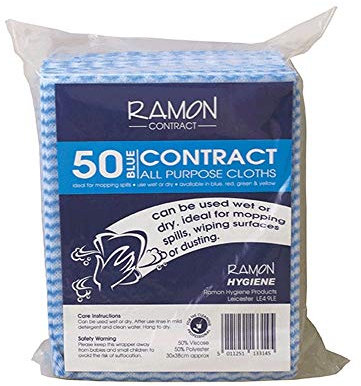 Ramon Blue Contract All Purpose Cloth 50 pk