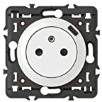 Legrand 068127 Prise Surface Céliane avec Chargeur USB Type-C, Livrée avec Support et Enjoliveur, Finition Blanc