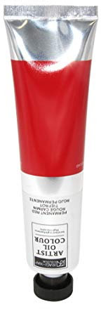 Artist Ölfarbe, 200 ml Großtube in 30 Farben, feine Künstlerqualität (10-permanentrot)