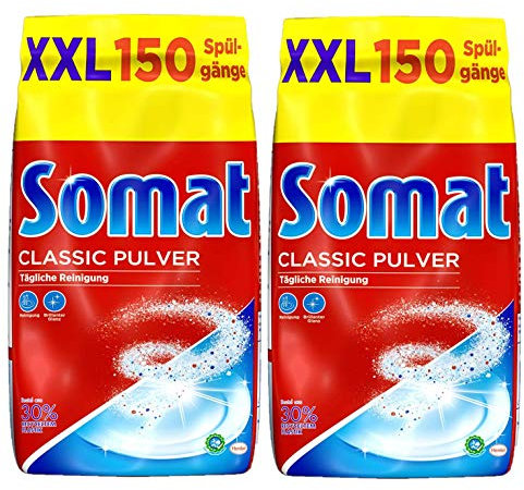 Somat Classic Spülmaschinen Pulver, für tägliche Reinigung, 2er Pack (2 x 3 Kg)