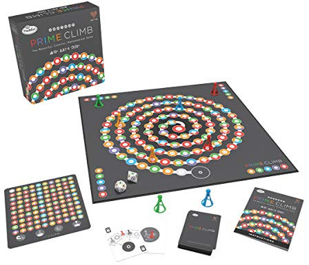 ThinkFun - 76429 - Prime Climb - Das farbenfrohe Mathespiel für Jungen und Mädchen ab 10 Jahren, auch für Erwachsene. Spielerisches Mathematiktraining für das Gehirn.