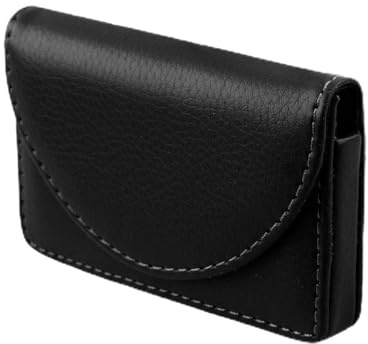 Ruilogod Unisex resor arbete faux läder företagsnamn id kreditkort fall arrangör svart