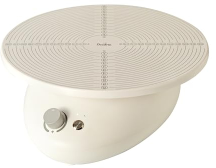Decora, 9276010 Piatto Girevole Elettrico, Piatto Ø 28 cm, con pratico Pulsante di Stand-by per bloccare la rotazione del piatto senza resettare il senso di rotazione e la velocità