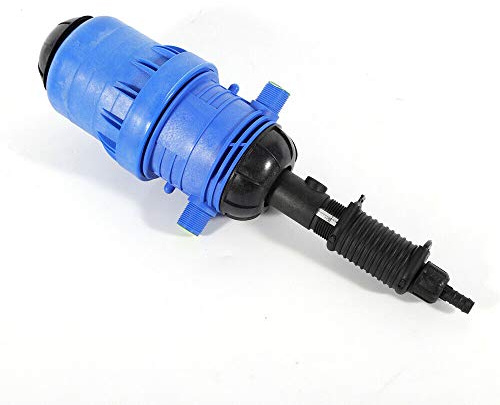 JooWing Fertilizer Injector Dispenser Kit Automatic Dosing Ratio Control Proportioner Chemical Fertilizer Medicator Water-Driven Set Blue 25mm 0.4-4% 4℃-30℃ Flow Range 20-2500 L/h