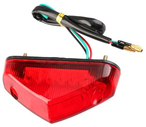 Wonvify Fanale Posteriore Moto, Stop Moto Indicatori di Segnale Led, Luce Freno Posteriore, Faro Posteriore Moto, Guscio Rosso