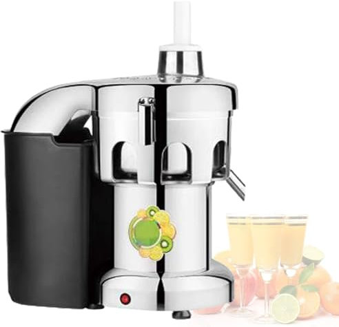 Quixnova Máquina exprimidora centrífuga - Máquinas extractoras automáticas de exprimidor en frío 550 W para Frutas y Verduras, Boca Ancha de 3 Pulgadas, 100-120 kg/h,B