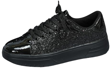 Baskets Femme Sneakers Tendance Casual Décontractées Semelle Plateforme Sneakers Soutien Voûte Bas Low Top Lacets Lacées Chaussure Plat Semelle Plate Chaussures Sneakers Femmes Automne