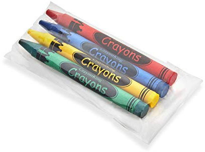 CrayonKing 50 Sets of 4-Packs (200 Bulk Crayons) – Non-Toxic, Individually Wrapped, Perfect for Parties, Restaurants, Classrooms & More