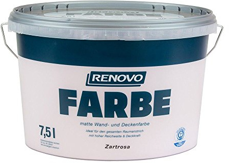Farbe Zartrosa 3586 7,5 L Wand- und Deckenfarbe RENOVO