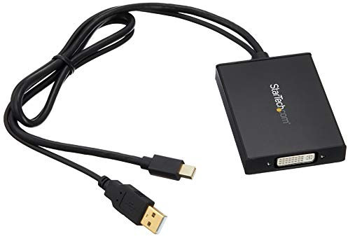 StarTech.com Mini-DisplayPort auf Dual-Link-DVI-Adapter - mDP auf DVI-Aktiv-Adapter - DVI-Monitoradapter - Schwarz (MDP2DVID2)