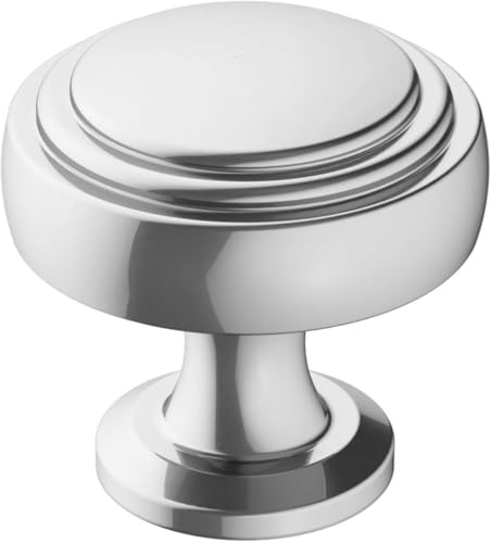 Amerock | Cabinet Knob | Polished Chrome | 1-1/4 inch (32 mm) Diameter | Winsome | 1 Pack | Drawer Knob | Cabinet Hardware