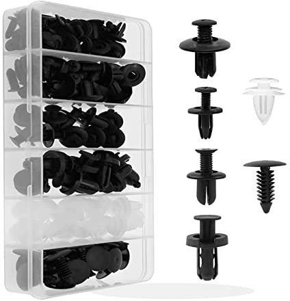 100 Pezzi Rivetti in Plastica per Auto,Plastica Rivetti,Clip di fissaggio per auto,Rivetti in Plastica Auto,Clip Automatico Universale, Rivetto Clip di Rivestimento per Carrozzeria Assortimento