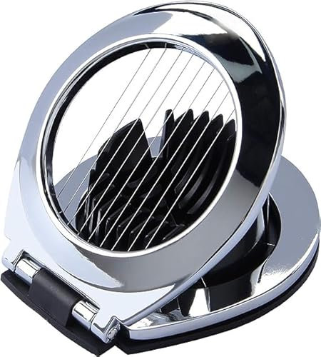 3 Style Egg & Fruit Slicer/Chopper - 3 Cutting Styles, Slice, Wedge, Crumble, Stainless Steel Body & Cutting Wire, Boiled Eggs, Banana, Strawberry, Fruits, Mushrooms, Ham, Kitchen Tool, Even Slices