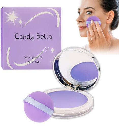 Lavendel Matte Puder,Lavender Matte Powder Oil Control,Jelly Puder Makeup,Gesichts-Make-Up-Fixierpuder,Face Matte Pressed Powder,Powder Make up,Langanhaltendes Make-up,Matt,Wasserbeständig