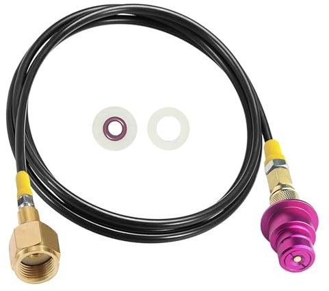CO2 Adapter Quick Connector Hose, for Co2 Storage Tanks Compatible With Soda Machine Duo/Terra/Art/E-Duo/GAIA(60in)
