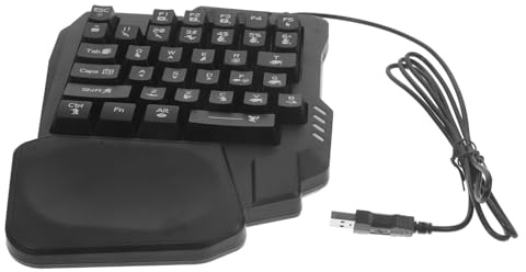 OSALADI Clavier Rétroéclairé Facile à Installer 35 Touches Mécanique Abs pour Jeux Vidéo à Domicile et Divertissement, pour Jeunes Gamers
