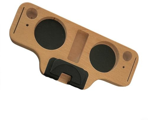 Advokingtap Stazione di pressatura per caffè espresso 6 in 1, porta manomissione caffè espresso, porta manomissione caffè per accessori per macchine espresso (legno di faggio)