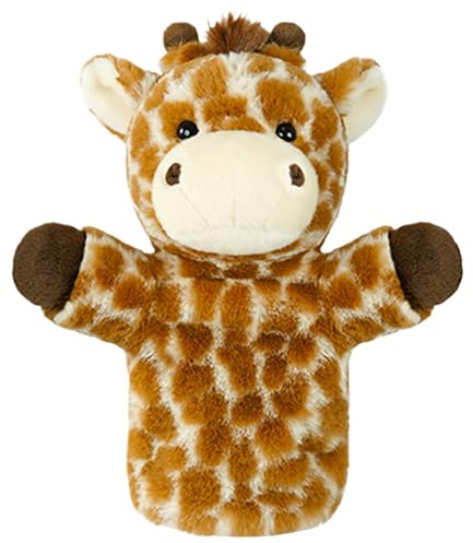 Títeres De Mano De Animales Para - Marionetas De Animales De Peluche, Accesorios De Escena De Jirafa De León De Peluche | Accesorios Interactivos Hannd para Niños FI