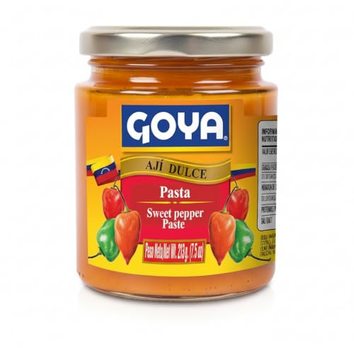 Pasta de Ají Dulce Venezolano - Tarro de 213g (7.5 oz) - Base para Sofritos, Guisos y Hallacas - Ingrediente Esencial para Salsas, Carnes y Pescados - Goya - Rico en Fibra y Vitaminas - NEXU