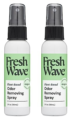 Fresh Wave Original Scent Odor Eliminator Spray & Air Freshener, 2 fl. oz. Travel Size (Pack of 2)