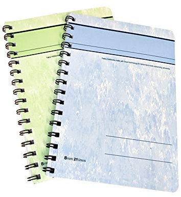 Aoory A4 Spiral Notebook Twin Wire Notebook Wide Ruled 2 Subject 210 * 290Mm 80Pages Random Color