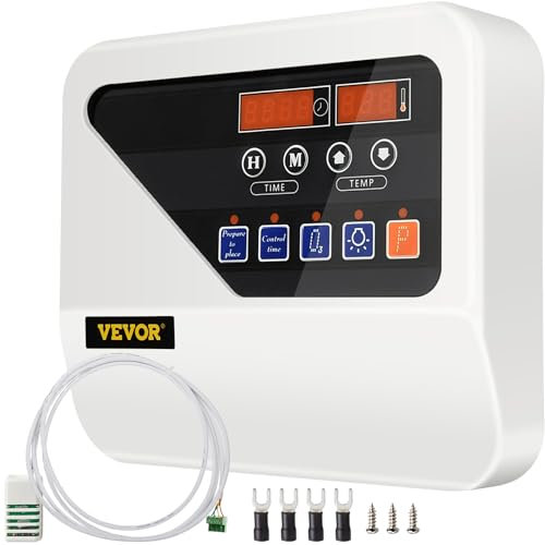 Ukiki Contrôleur Numérique de Sauna pour Poêle de Chauffage de Sauna de 3 à 9kw Affichage de Contrôleur Numérique Externe Club de Loisirs Commercial